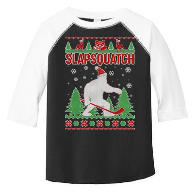 Slapsquatch Ugly Christmas Sweater Bigfoot Toddler Fine Jersey T-Shirt