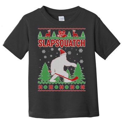 Slapsquatch Ugly Christmas Sweater Bigfoot Toddler T-Shirt