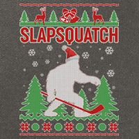 Slapsquatch Ugly Christmas Sweater Bigfoot Cotton Canvas Backpack