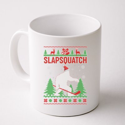 Slapsquatch Ugly Christmas Sweater Bigfoot Coffee Mug