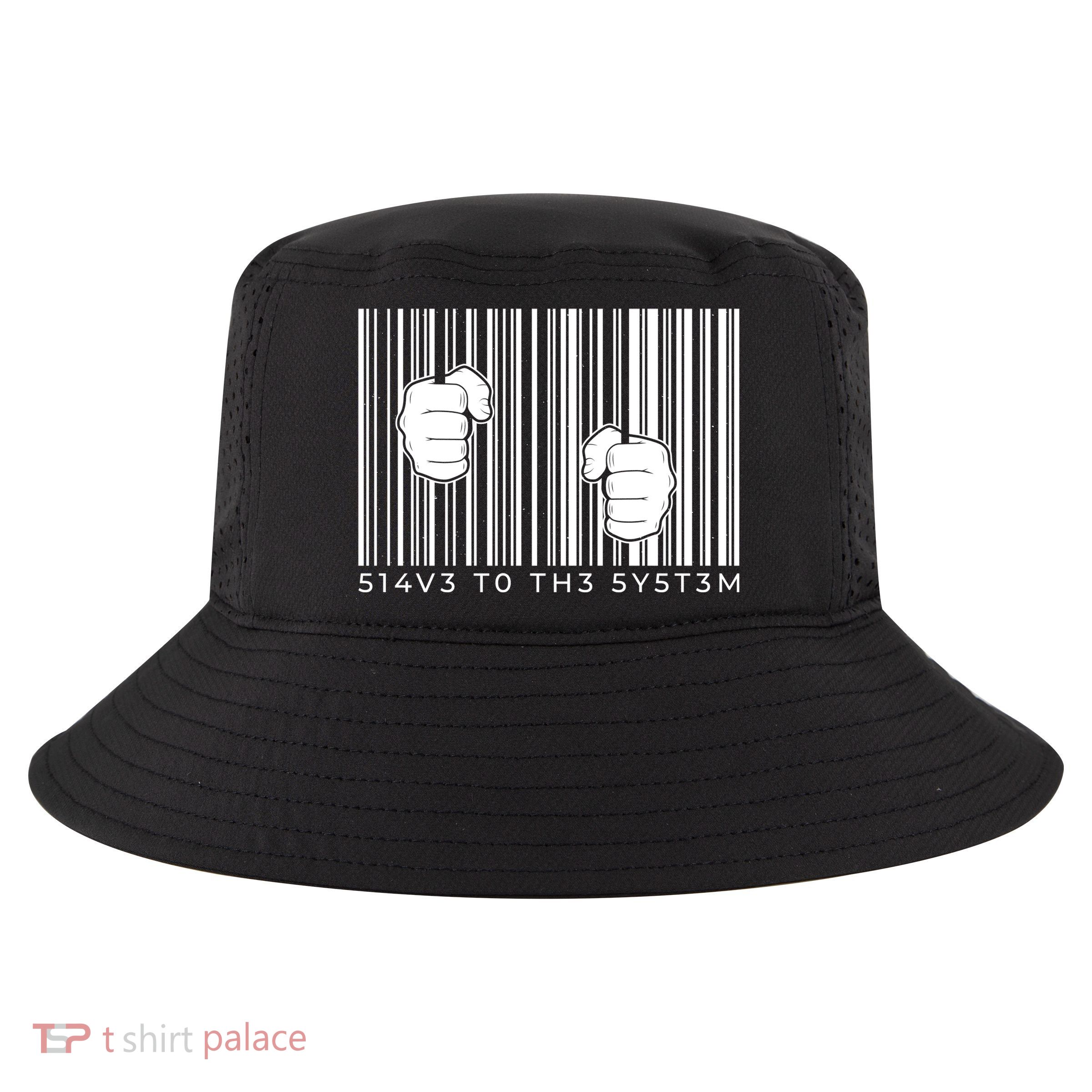 Slave To The System Barcode Cool Comfort Performance Bucket Hat