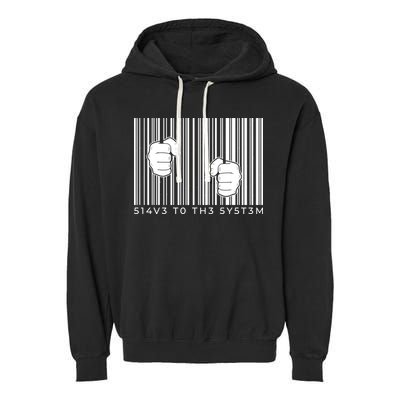 Slave To The System Barcode Garment-Dyed Fleece Hoodie