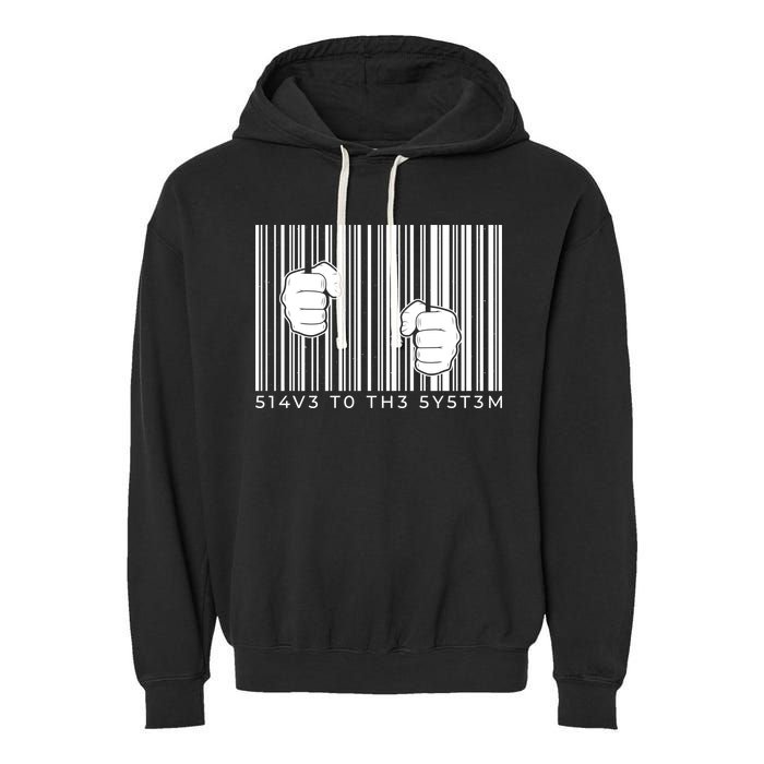 Slave To The System Barcode Garment-Dyed Fleece Hoodie