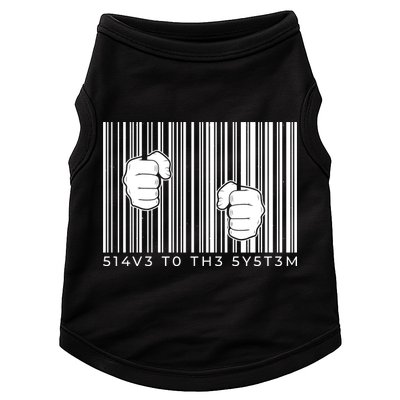 Slave To The System Barcode Doggie Tank