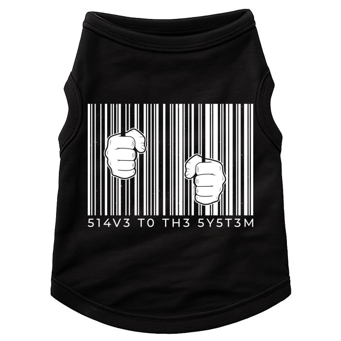 Slave To The System Barcode Doggie Tank