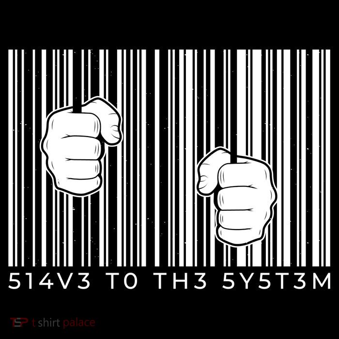 Slave To The System Barcode Hoodie