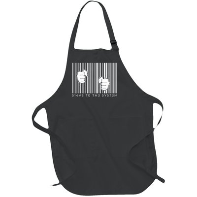 Slave To The System Barcode Full-Length Apron With Pockets