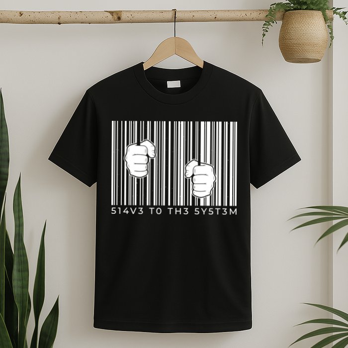 Slave To The System Barcode T-Shirt