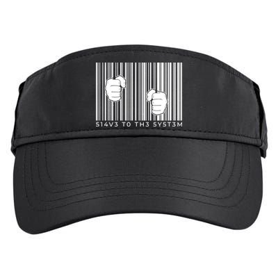 Slave To The System Barcode Adult Drive Performance Visor