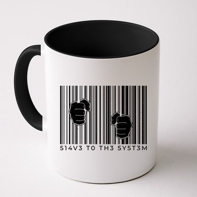 Slave To The System Barcode Mug