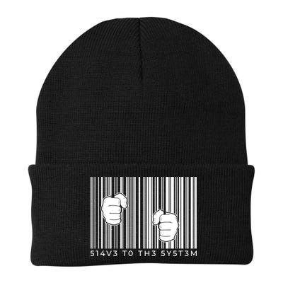 Slave To The System Barcode Beanie