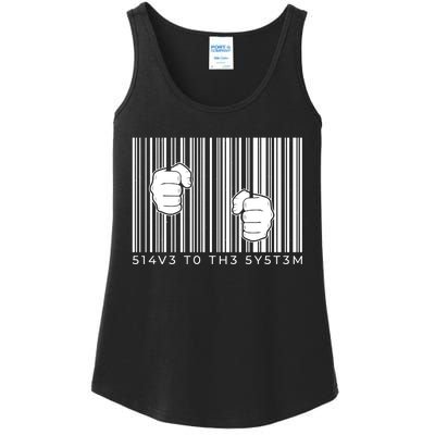 Slave To The System Barcode Ladies Essential Tank