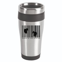 Slave To The System Barcode 16oz Travel Tumbler