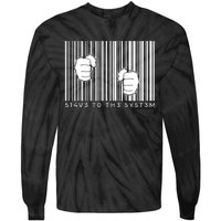 Slave To The System Barcode Tie-Dye Long Sleeve Shirt