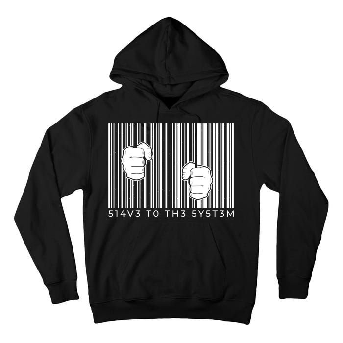 Slave To The System Barcode Tall Hoodie