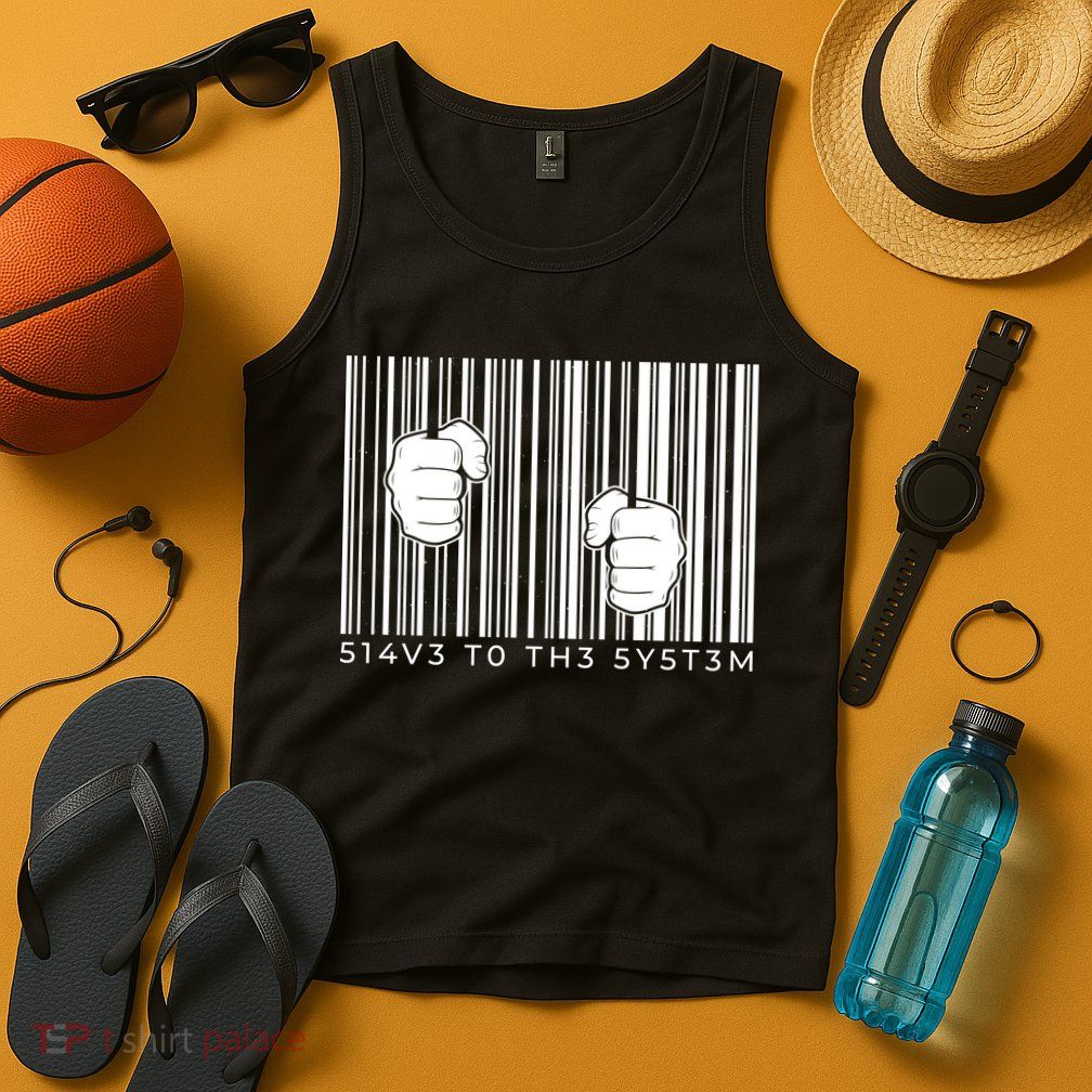 Slave To The System Barcode Tank Top