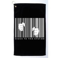 Slave To The System Barcode Golf Towel