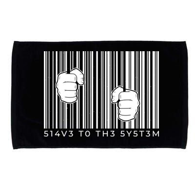 Slave To The System Barcode Microfiber Hand Towel