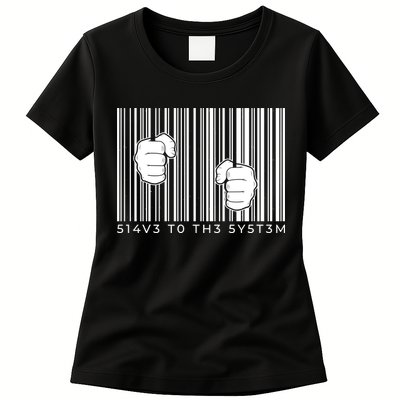 Slave To The System Barcode Womens T-Shirt
