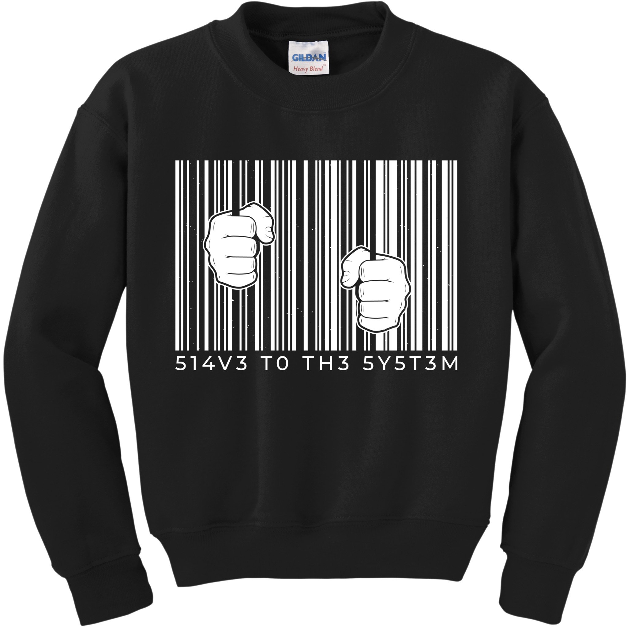Slave To The System Barcode Kids Sweatshirt