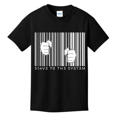 Slave To The System Barcode Kids T-Shirt