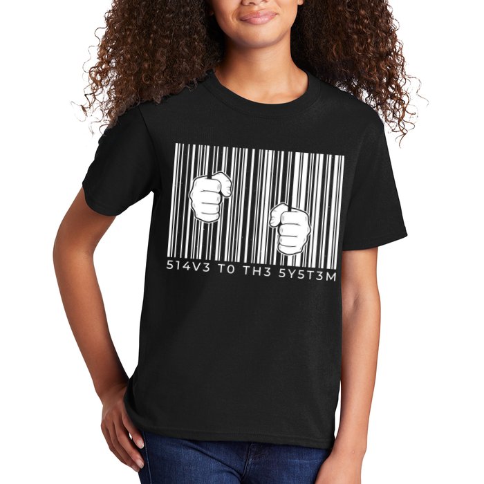 Slave To The System Barcode Kids T-Shirt