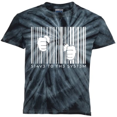 Slave To The System Barcode Kids Tie-Dye T-Shirt