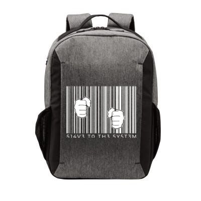 Slave To The System Barcode Vector Backpack