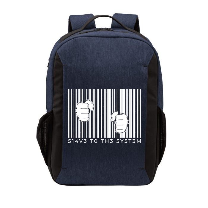 Slave To The System Barcode Vector Backpack