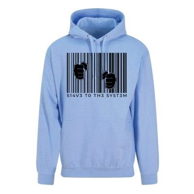 Slave To The System Barcode Unisex Surf Hoodie