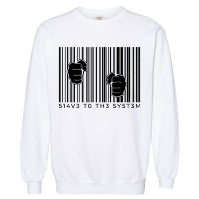 Slave To The System Barcode Garment-Dyed Sweatshirt