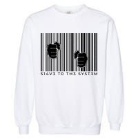 Slave To The System Barcode Garment-Dyed Sweatshirt