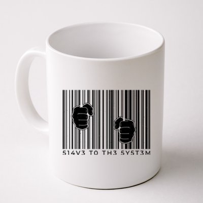 Slave To The System Barcode Coffee Mug