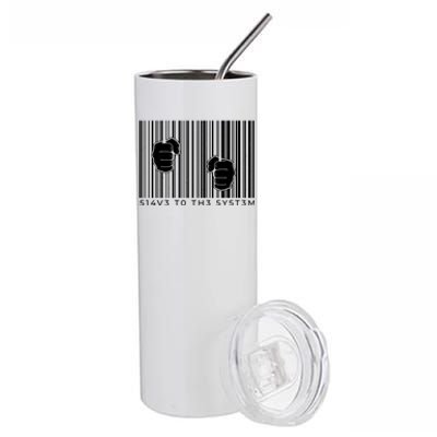 Slave To The System Barcode Stainless Steel Tumbler