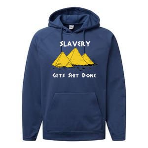 Slavery Gets Shit Done Performance Fleece Hoodie