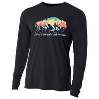 Sunset Landscape Buffalo Cooling Performance Long Sleeve Crew