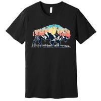 Sunset Landscape Buffalo Premium T-Shirt