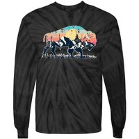 Sunset Landscape Buffalo Tie-Dye Long Sleeve Shirt