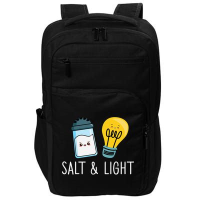 Salt & Light Be Ye Salt Bible Verses Matthew 513-16 Christ Impact Tech Backpack