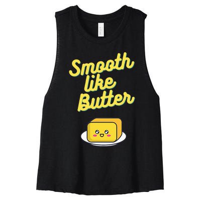 Smooth Like Butter Women's Racerback Cropped Tank