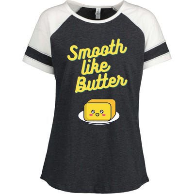 Smooth Like Butter Enza Ladies Jersey Colorblock Tee