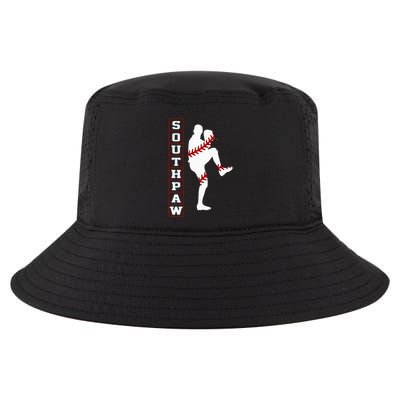 Southpaw Lefty Baseball Left Handed Funny Pitcher Player Fan Cool Comfort Performance Bucket Hat