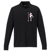 Southpaw Lefty Baseball Left Handed Funny Pitcher Player Fan Performance Long Sleeve Polo