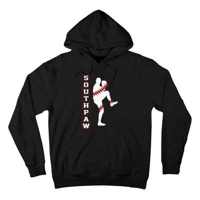 Southpaw Lefty Baseball Left Handed Funny Pitcher Player Fan Hoodie