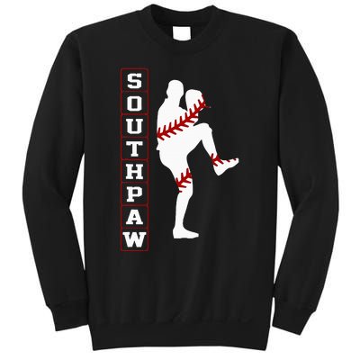 Southpaw Lefty Baseball Left Handed Funny Pitcher Player Fan Sweatshirt