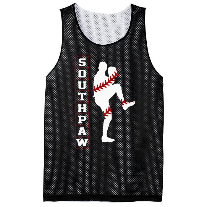 Southpaw Lefty Baseball Left Handed Funny Pitcher Player Fan Mesh Reversible Basketball Jersey Tank