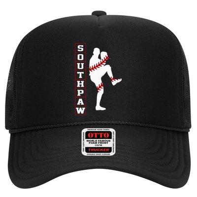 Southpaw Lefty Baseball Left Handed Funny Pitcher Player Fan Trucker Hat