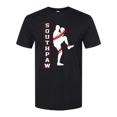 Southpaw Lefty Baseball Left Handed Funny Pitcher Player Fan Softstyle CVC T-Shirt