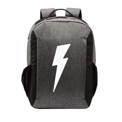 Simple Lightning Bolt In White Thunder Bolt Vector Backpack