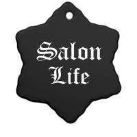 Salon Life Beautician Hairdresser Hairstylist Barber Ceramic Star Ornament